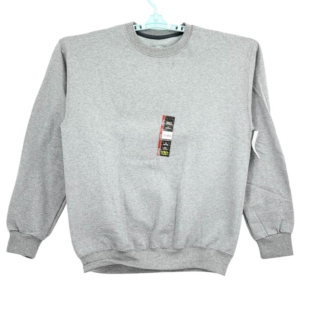 Athletic Works Men's Fleece Gray Crew Sweatshirt M (38-40)‎ Moisture Wicking NWT